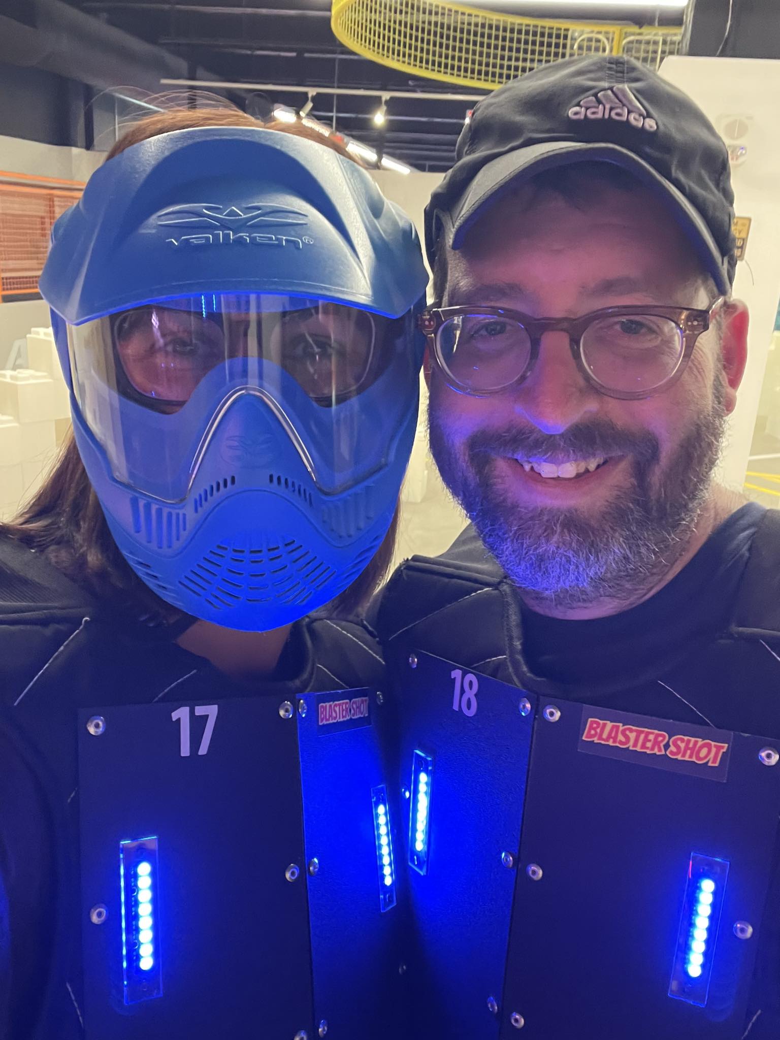 Blaster Shot Vests at Power Up Arena yaakov
